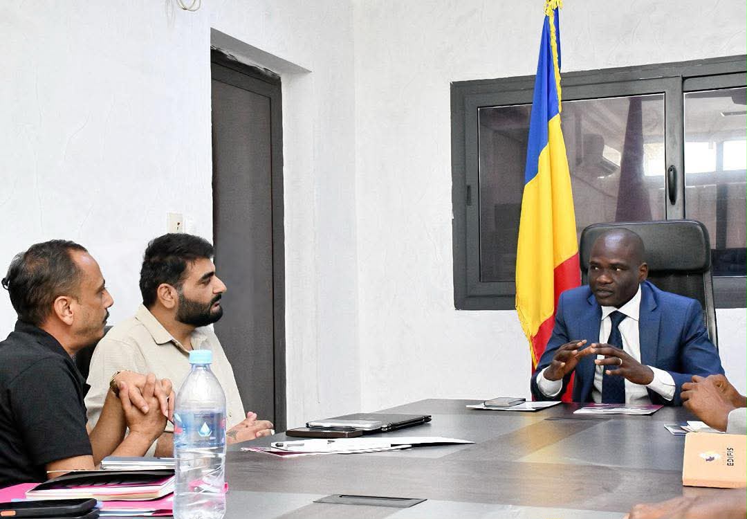 Odhav Group executives meeting a Chadian government official